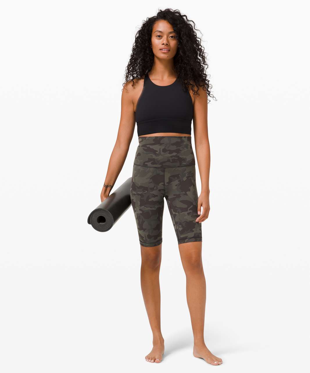 Lululemon Fast And Free Short 10 *Non-Reflective - Incognito Camo Multi Gator  Green - lulu fanatics