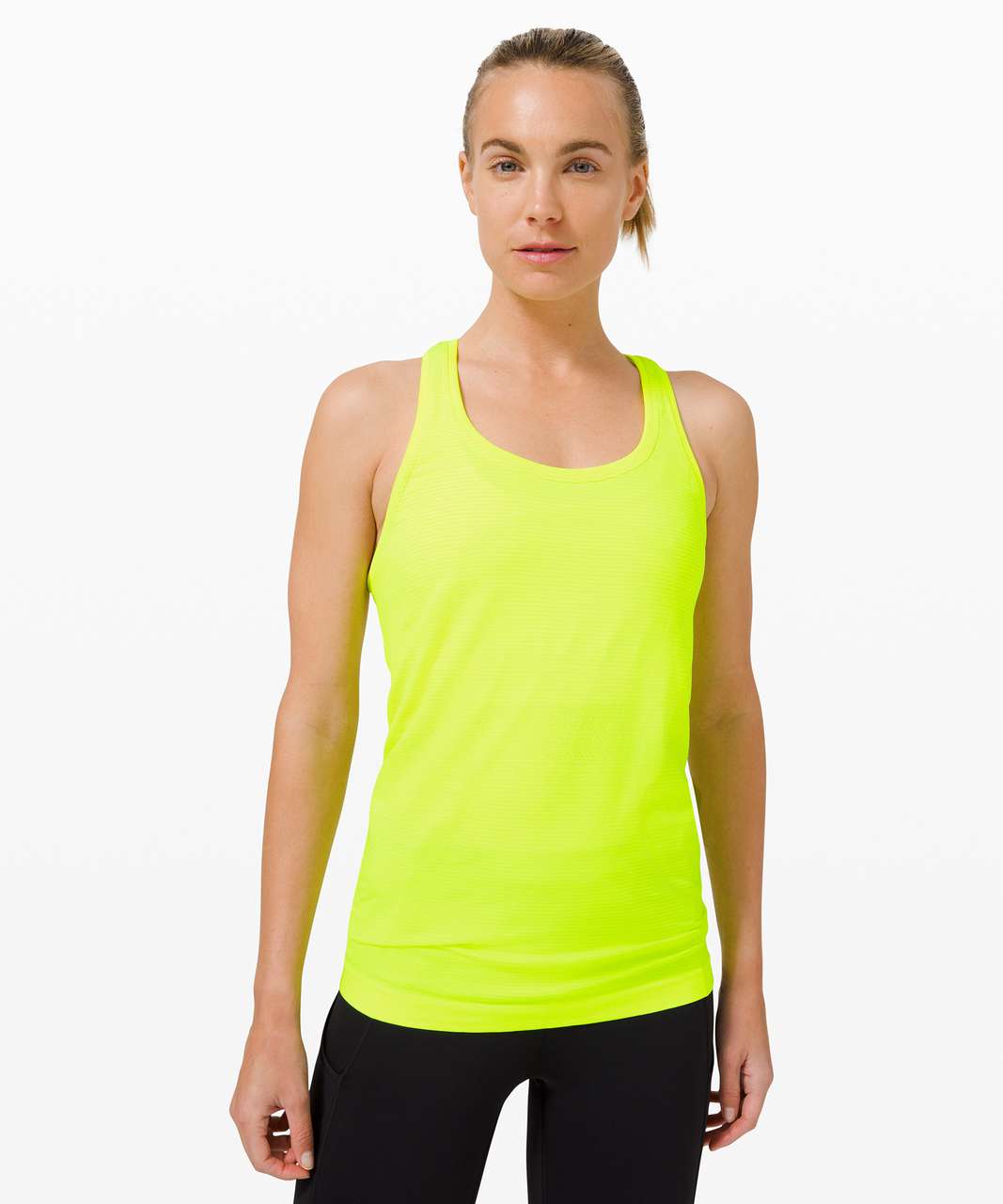 I got it because it was on sale purchases…I have regrets. 🤦‍♀️ $19  Highlight Yellow Swiftly tank. : r/lululemon