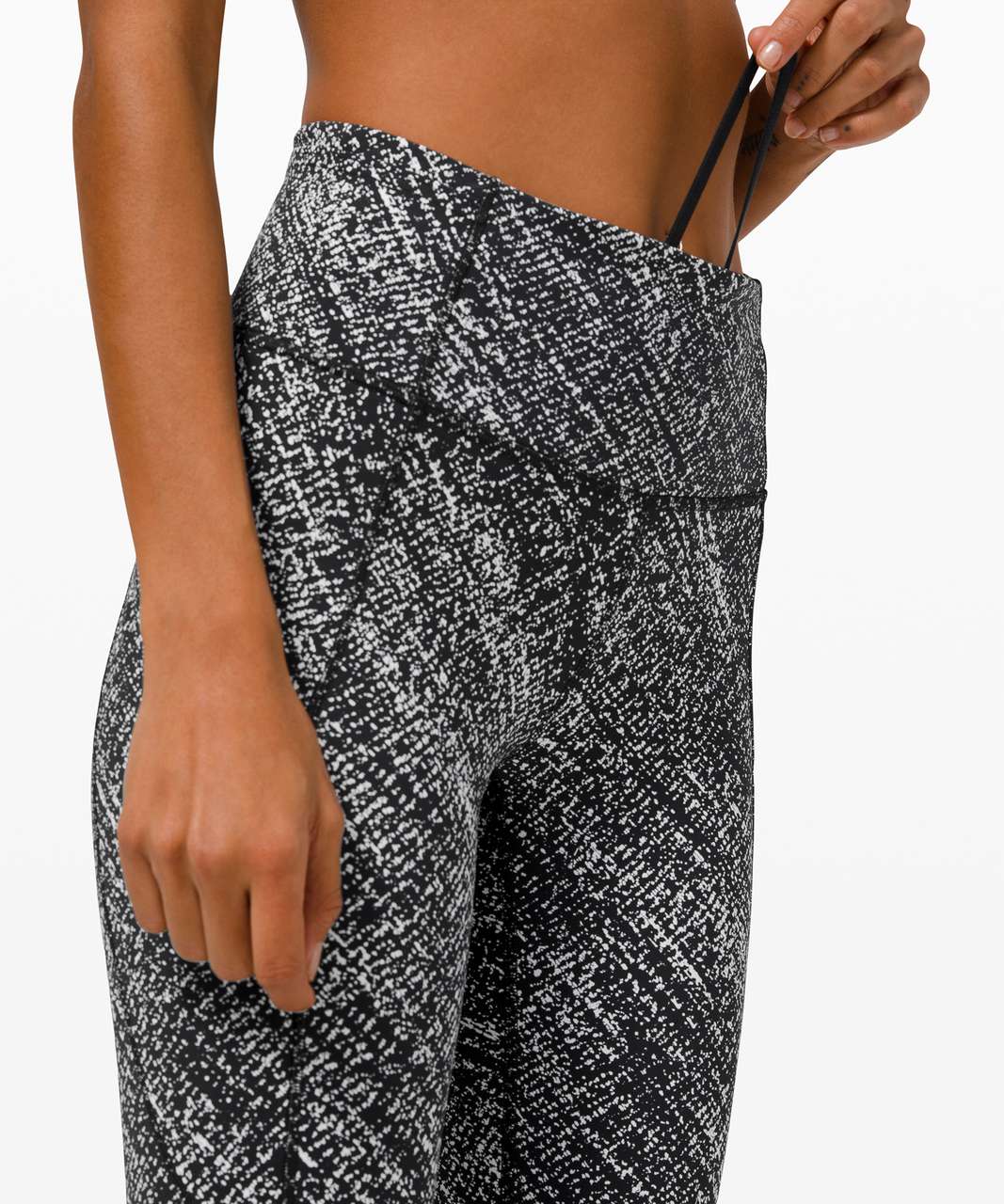 Lululemon InStill High-Rise Crop 23 - Lino Slide Alpine White Black - lulu  fanatics