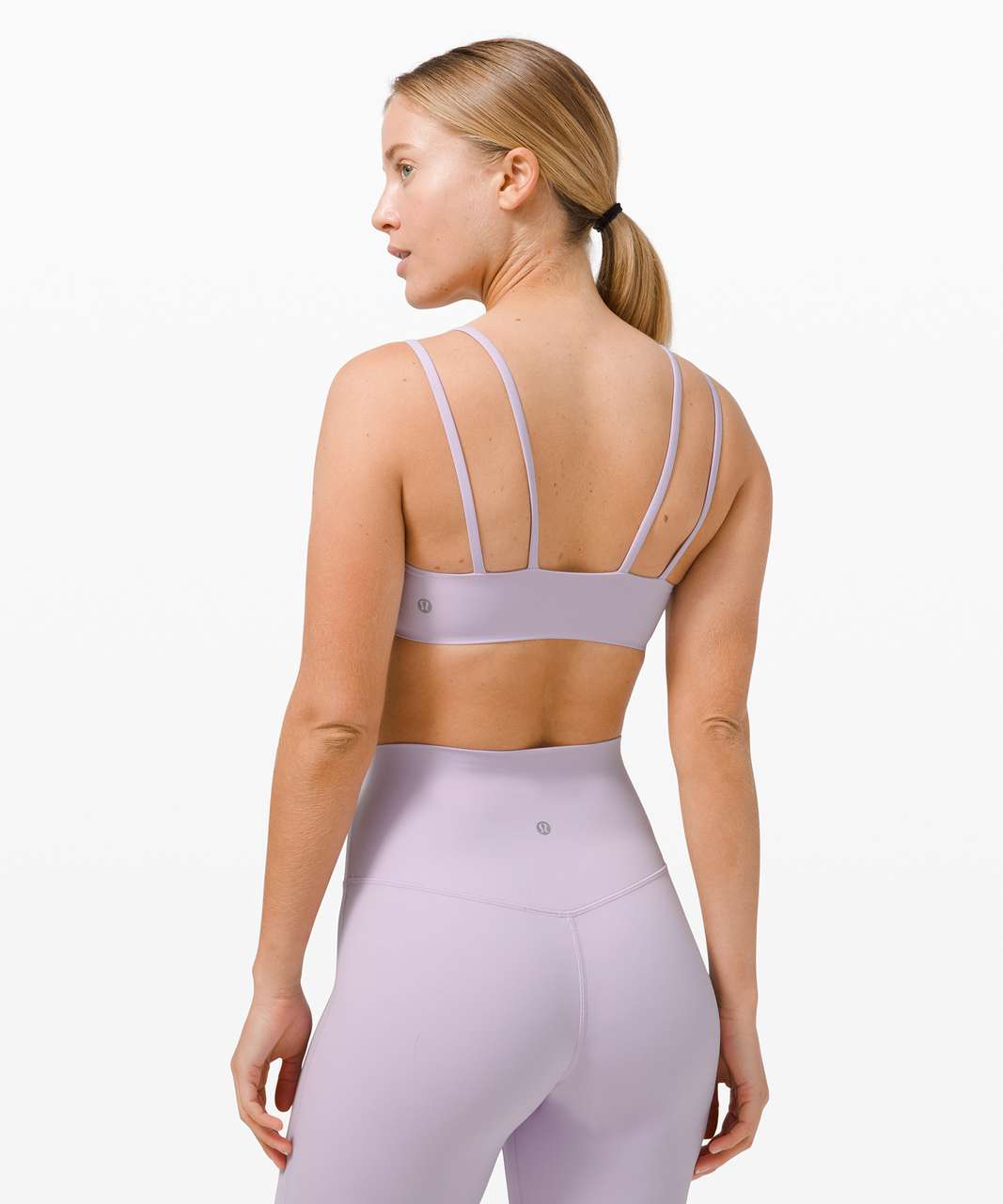 Lululemon Like A Cloud Ribbed Longline Bra Light Support, B/c Cup In Dew  Pink