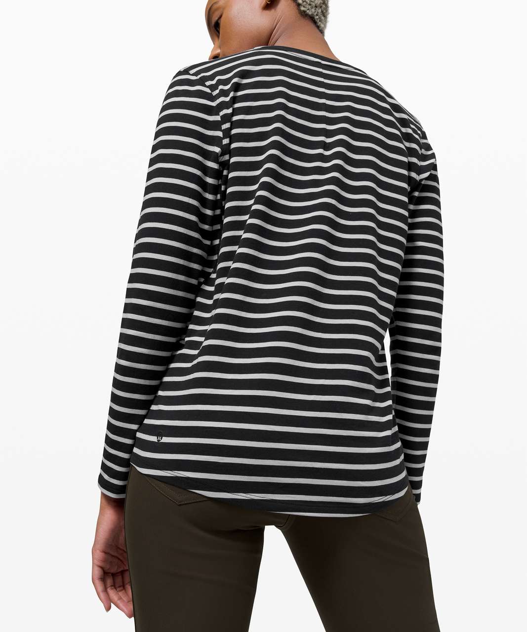 Lululemon Ever Ready Long Sleeve - Yachtie Stripe Black Chrome