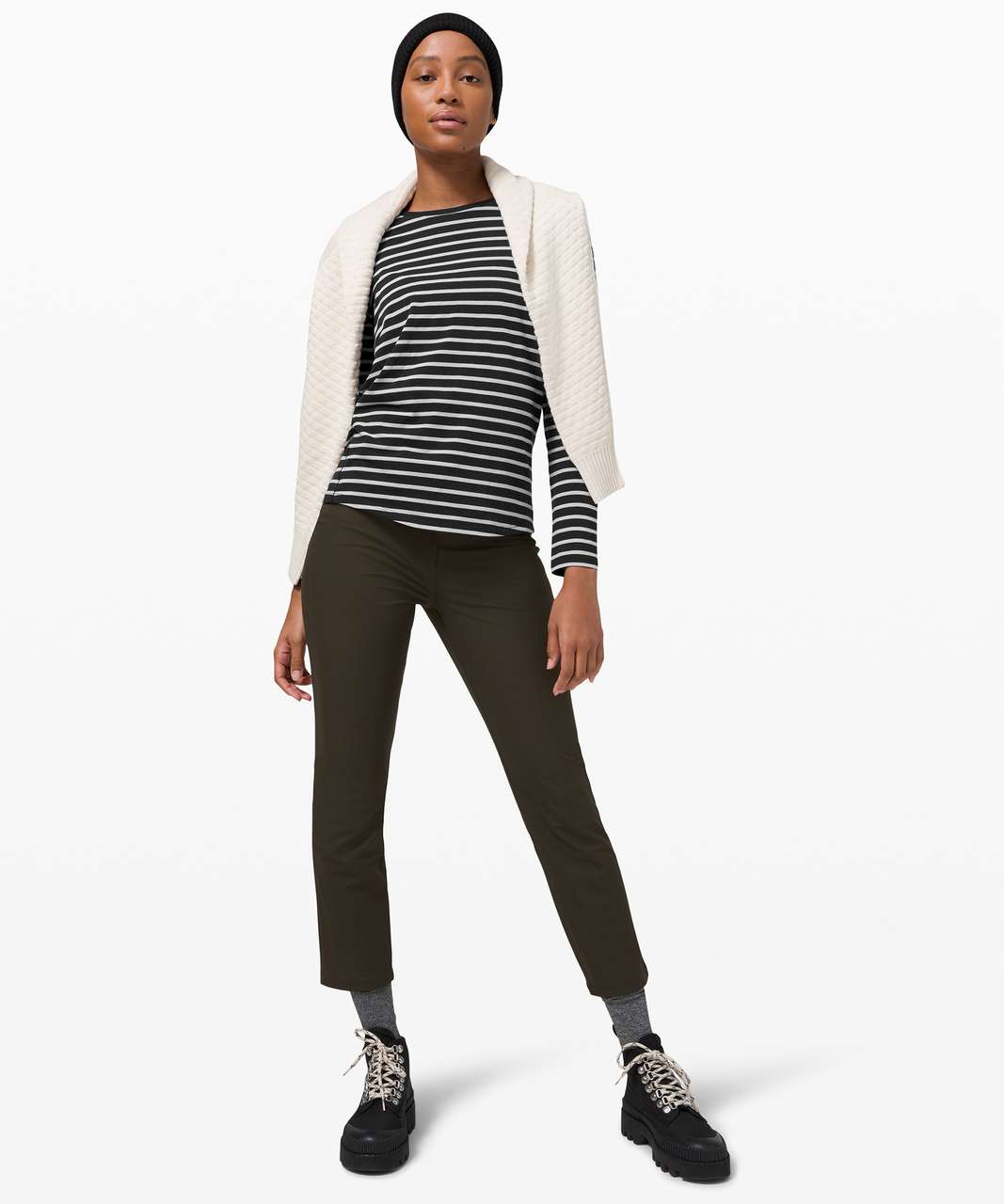 Lululemon Ever Ready Long Sleeve - Yachtie Stripe Black Chrome - lulu ...