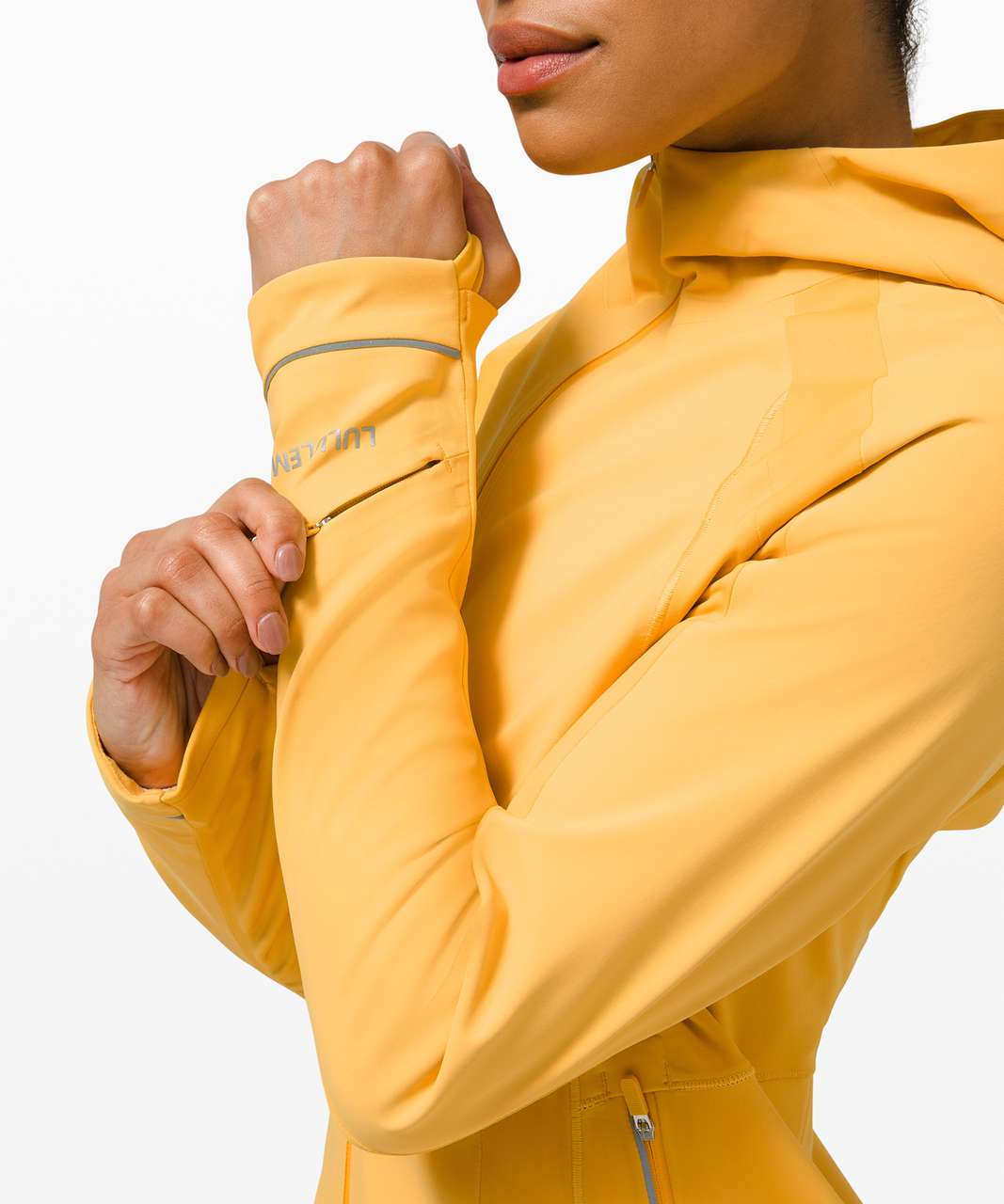 Lululemon Cross Chill Jacket - Wheat Yellow - lulu fanatics