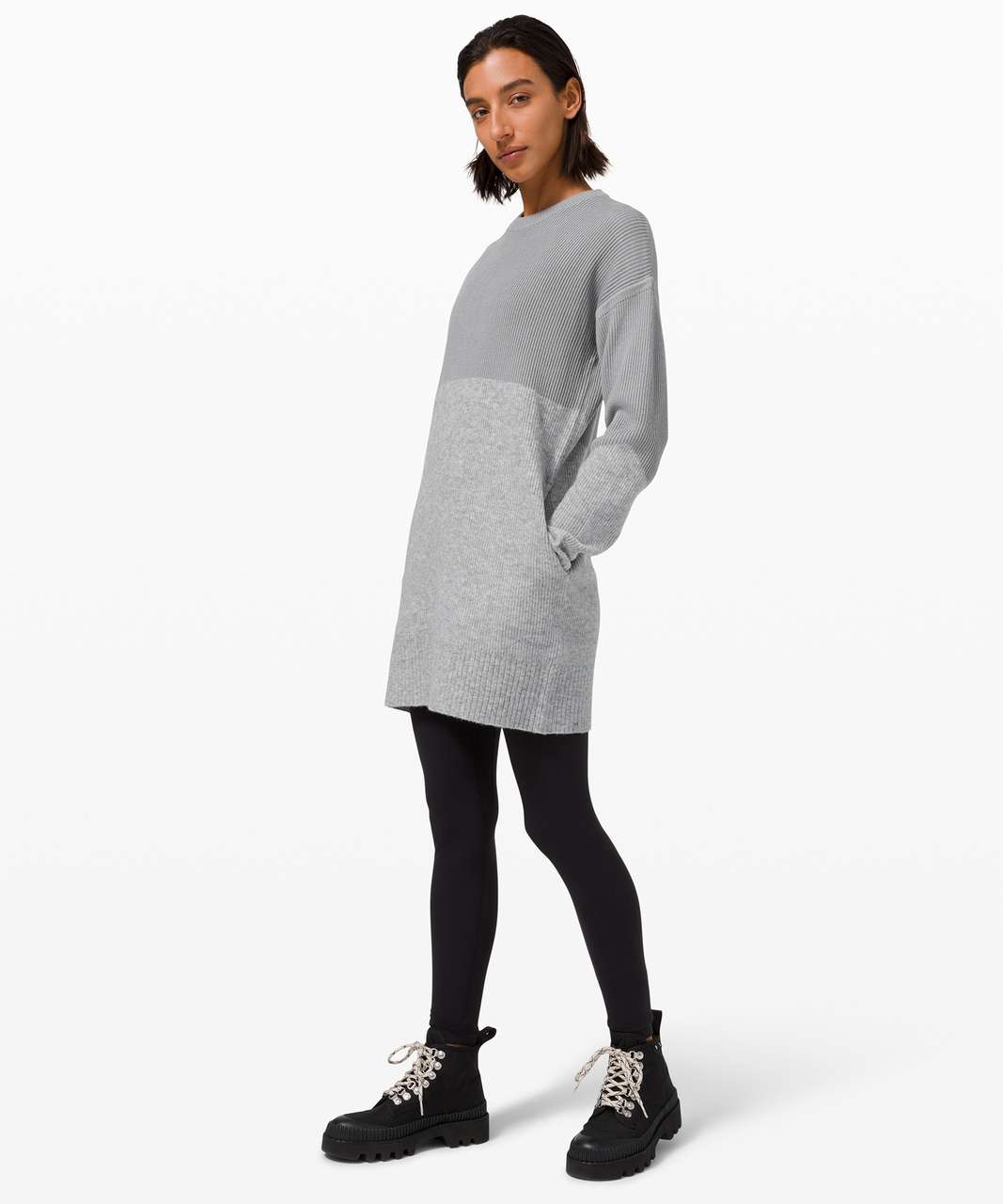 Lululemon Restful Intention Sweater - Rhino Grey / Heathered Rhino Grey ...