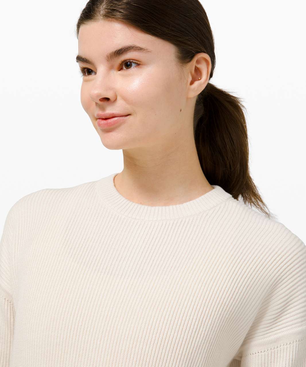 Lululemon Restful Intention Sweater - Light Ivory / Heathered Light Ivory