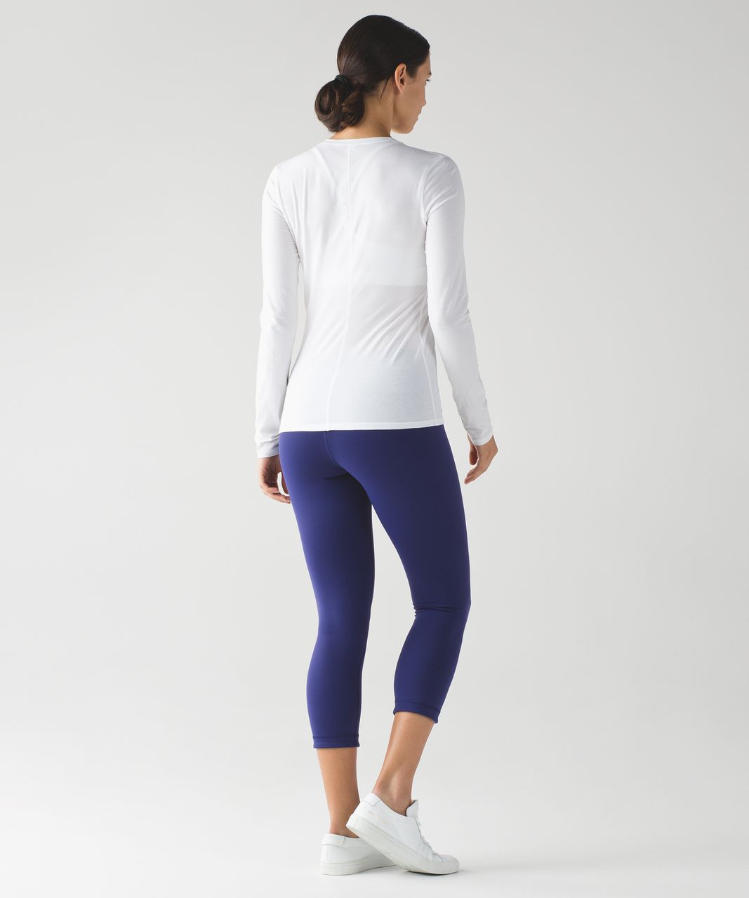 Lululemon Wunder Under Crop III (Reversible) - Emperor Blue / Sapphire Blue