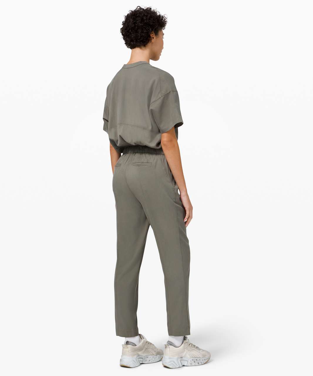 Lululemon Perfectly Poised Jumpsuit - Grey Sage - lulu fanatics