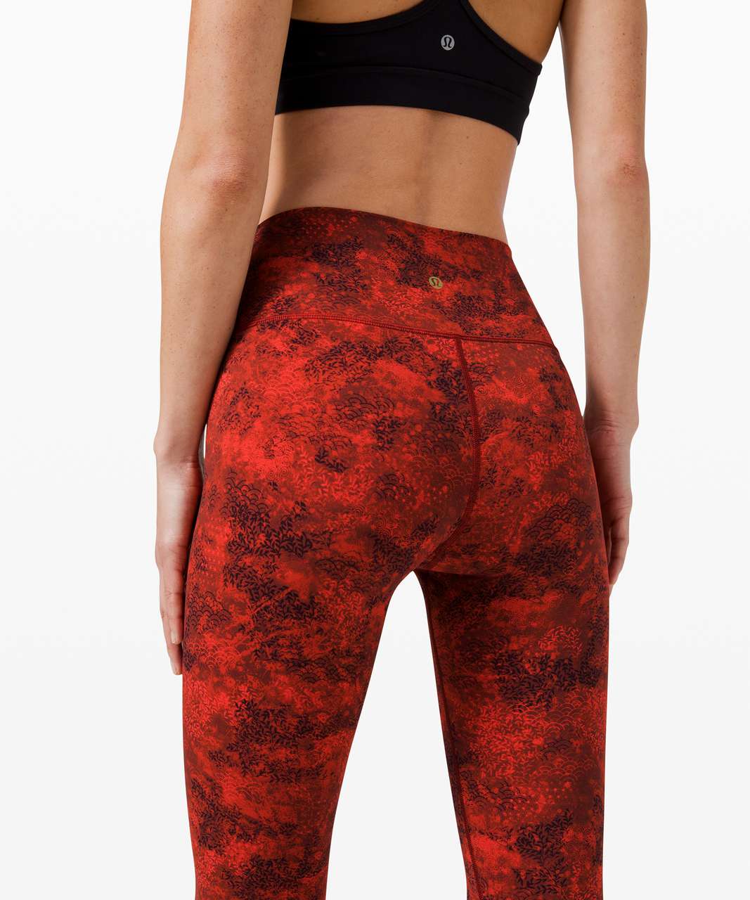 Lululemon Wunder Under High-Rise Tight 25" Full-On Luxtreme *Lunar New Year - Intricate Oasis Love Red Multi