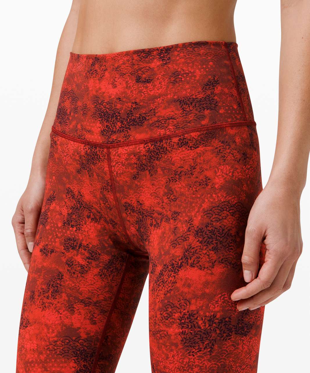 Lululemon Wunder Under High-Rise Tight 25" Full-On Luxtreme *Lunar New Year - Intricate Oasis Love Red Multi