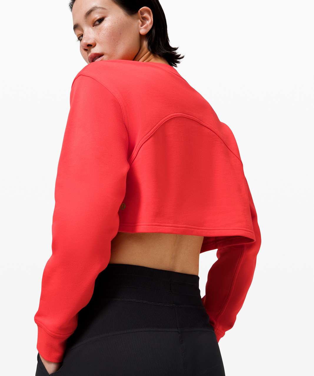 Lululemon All Yours Cropped Crew *Lunar New Year - Love Red - lulu fanatics