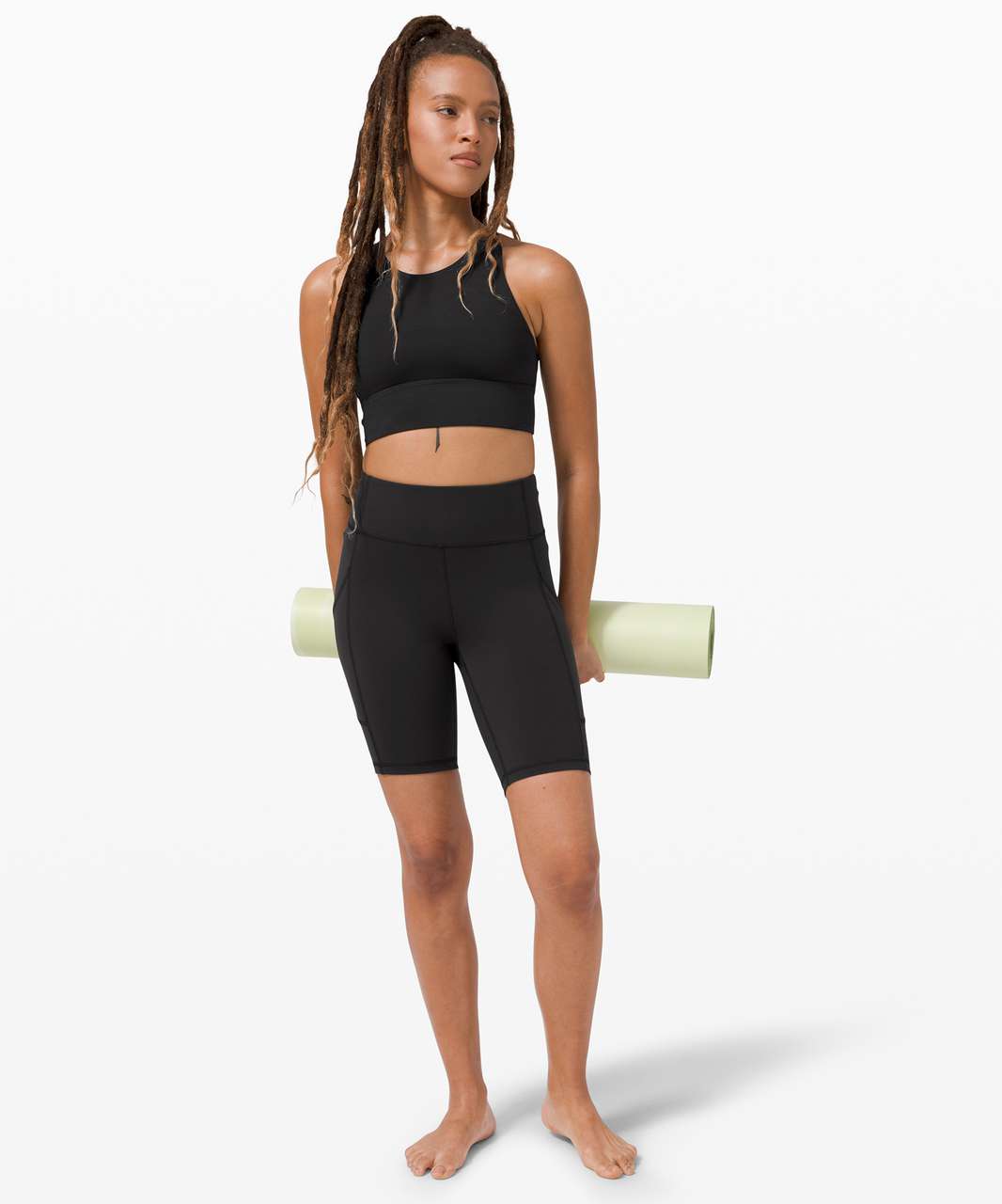 Lululemon Free To Be Bra *Wild High Neck - Black - lulu fanatics