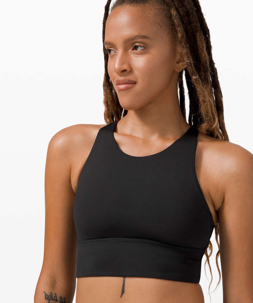 Lululemon Free To Be Bra Wild High Neck *Light Support, A/B Cup - Black ...