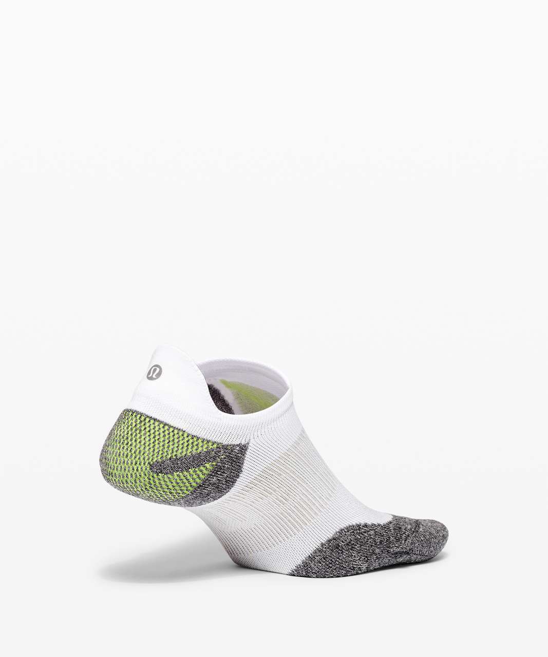 Lululemon Power Stride Tab Sock *Colourblock - White / Neo Mint