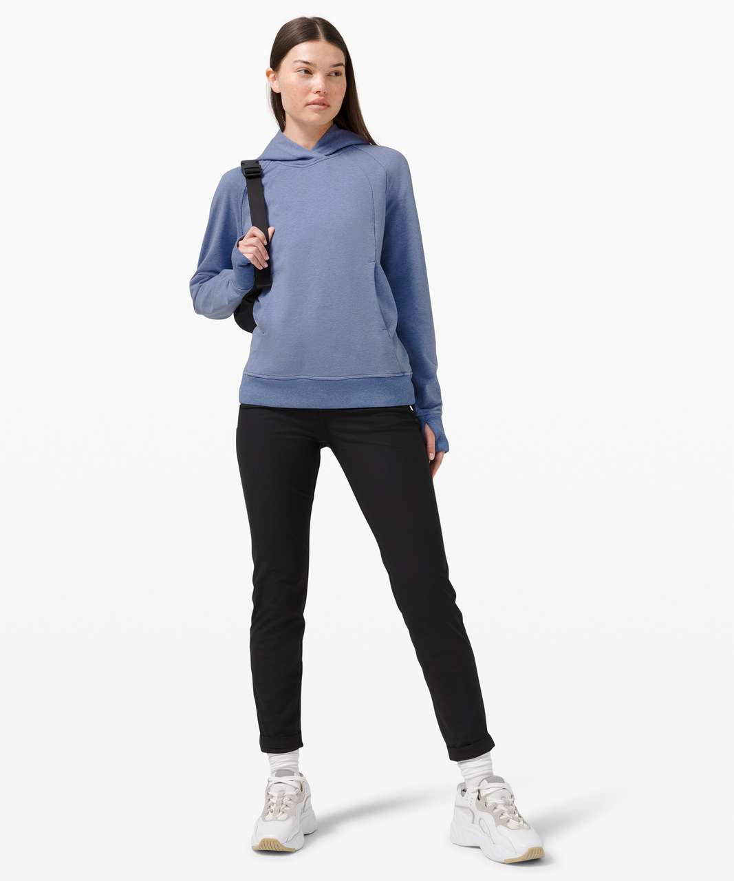 Lululemon Scuba Pullover - Washed Blue Charcoal - lulu fanatics