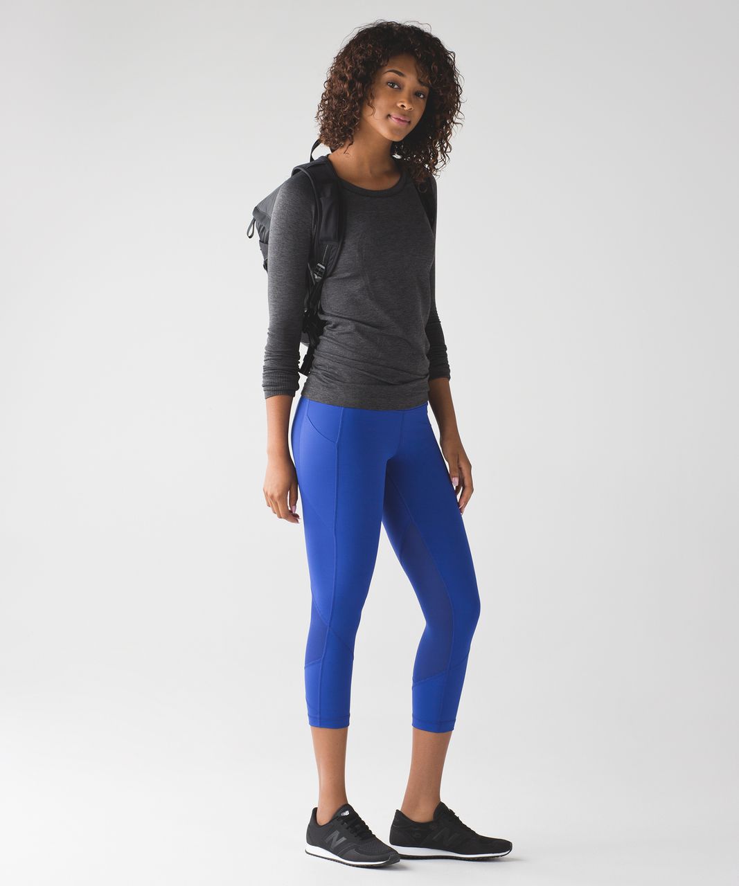 Lululemon Pace Rival Crop - Sapphire Blue - lulu fanatics