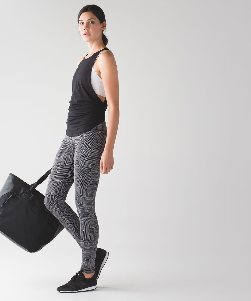 Lululemon Wunder Under Pant (Hi-Rise) - Maze Jacquard White Black ...