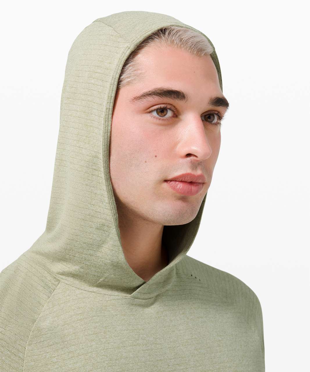 Lululemon Drysense Hoodie - Heathered Rosemary Green - lulu fanatics