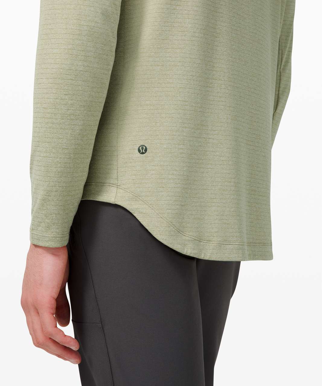 Lululemon Drysense Hoodie - Heathered Rosemary Green - lulu fanatics