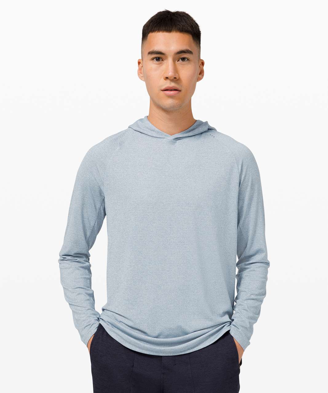 lululemon Drysense Athletic Hoodie - Heathered Chambray