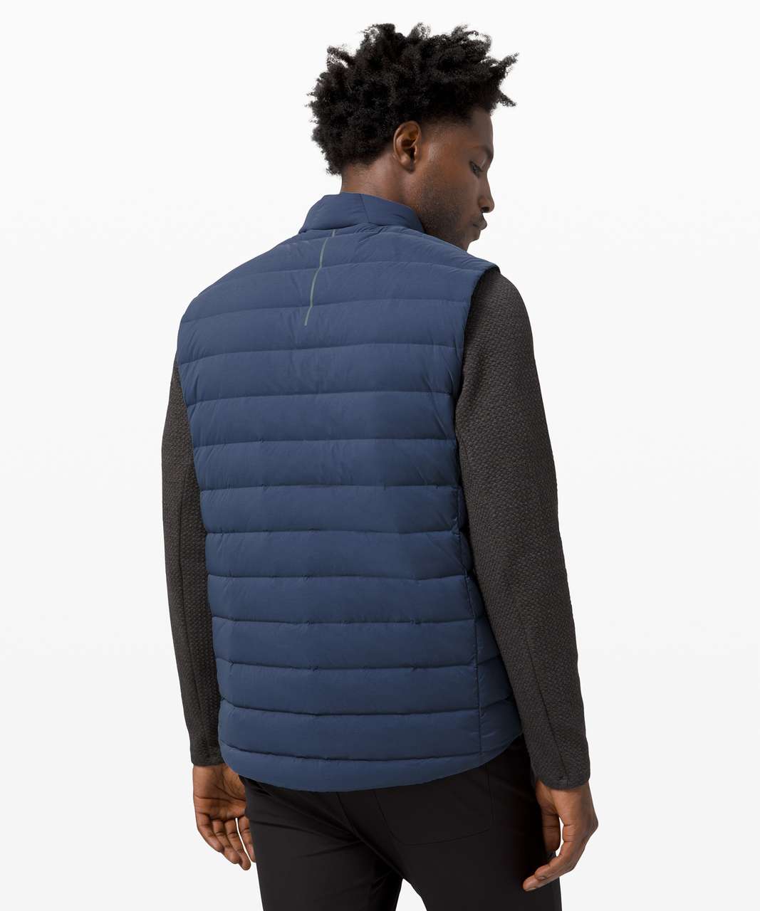 Lululemon Navigation Stretch Down Vest - Iron Blue - lulu fanatics