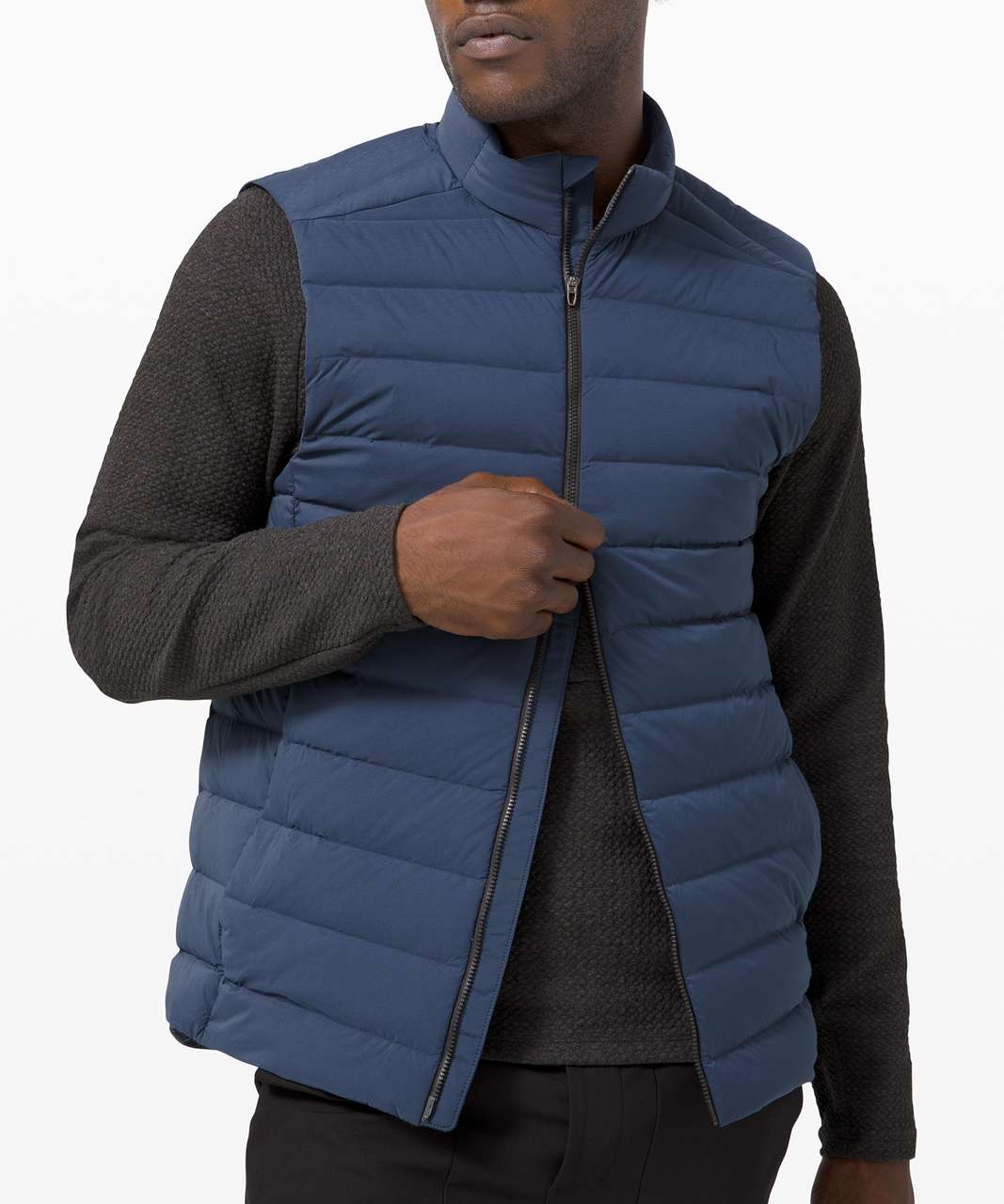 Lululemon Navigation Stretch Down Vest - Iron Blue