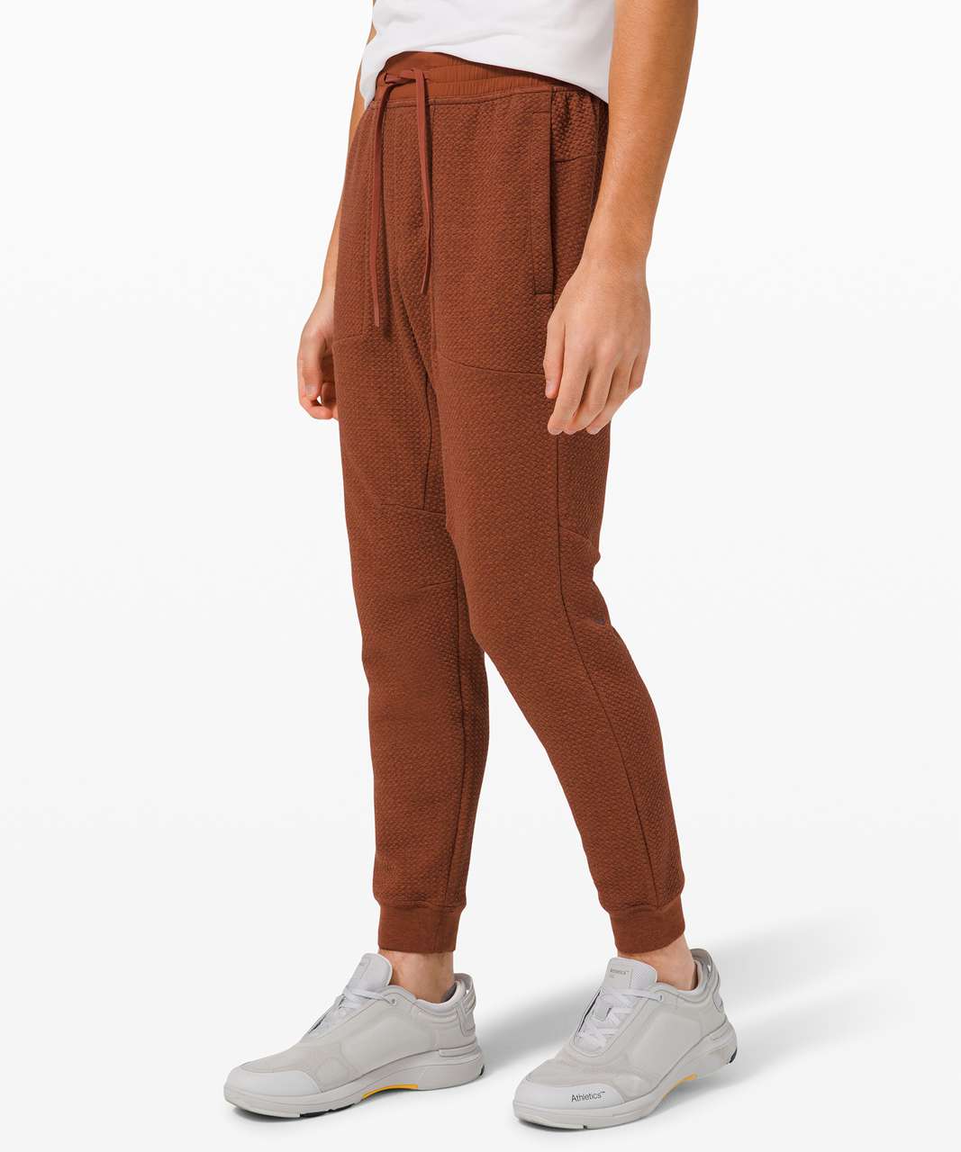 Lululemon At Ease Jogger 29 - Heathered Dark Terracotta / Black - lulu  fanatics