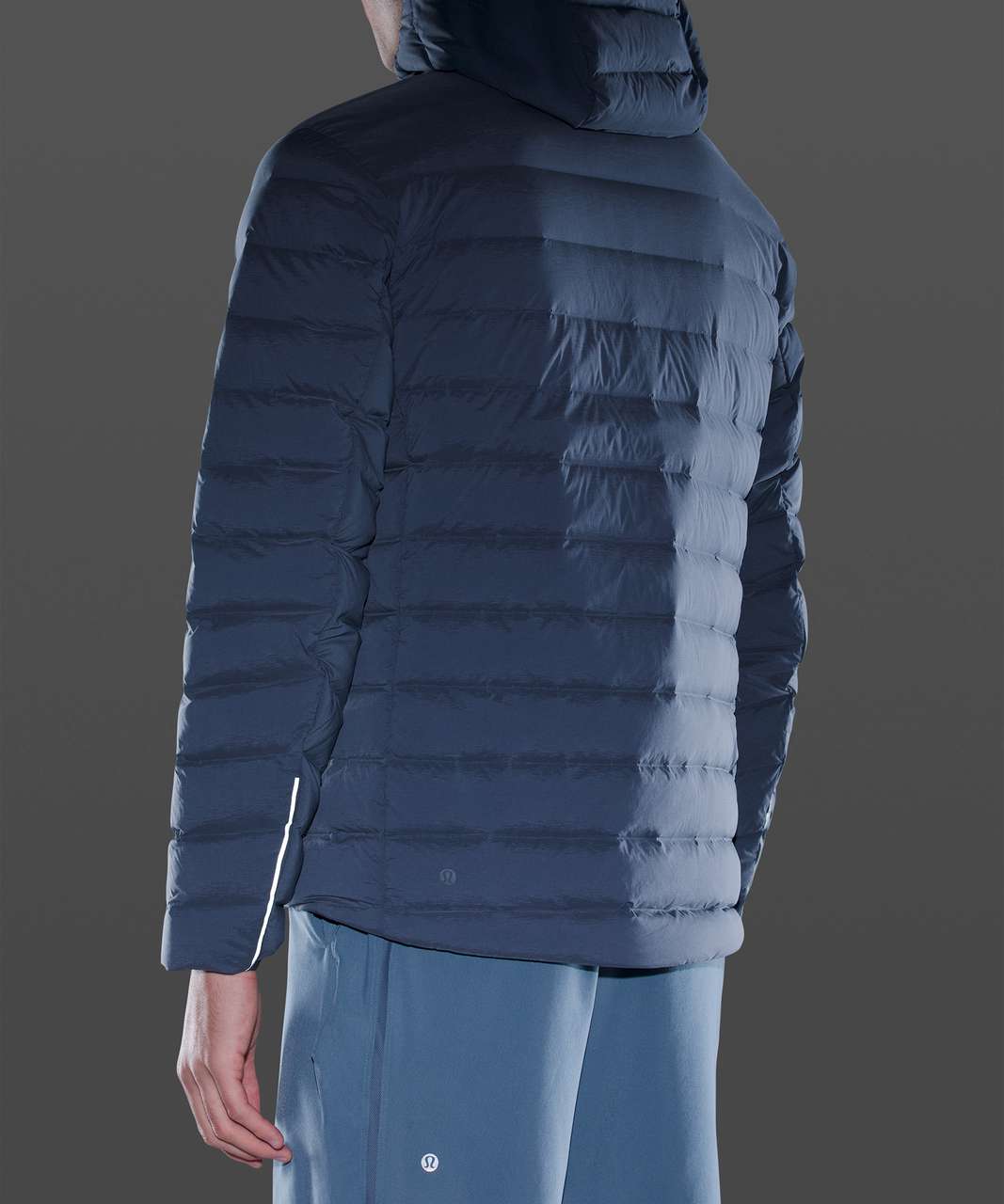 Lululemon Navigation Stretch Down Hoodie - Iron Blue