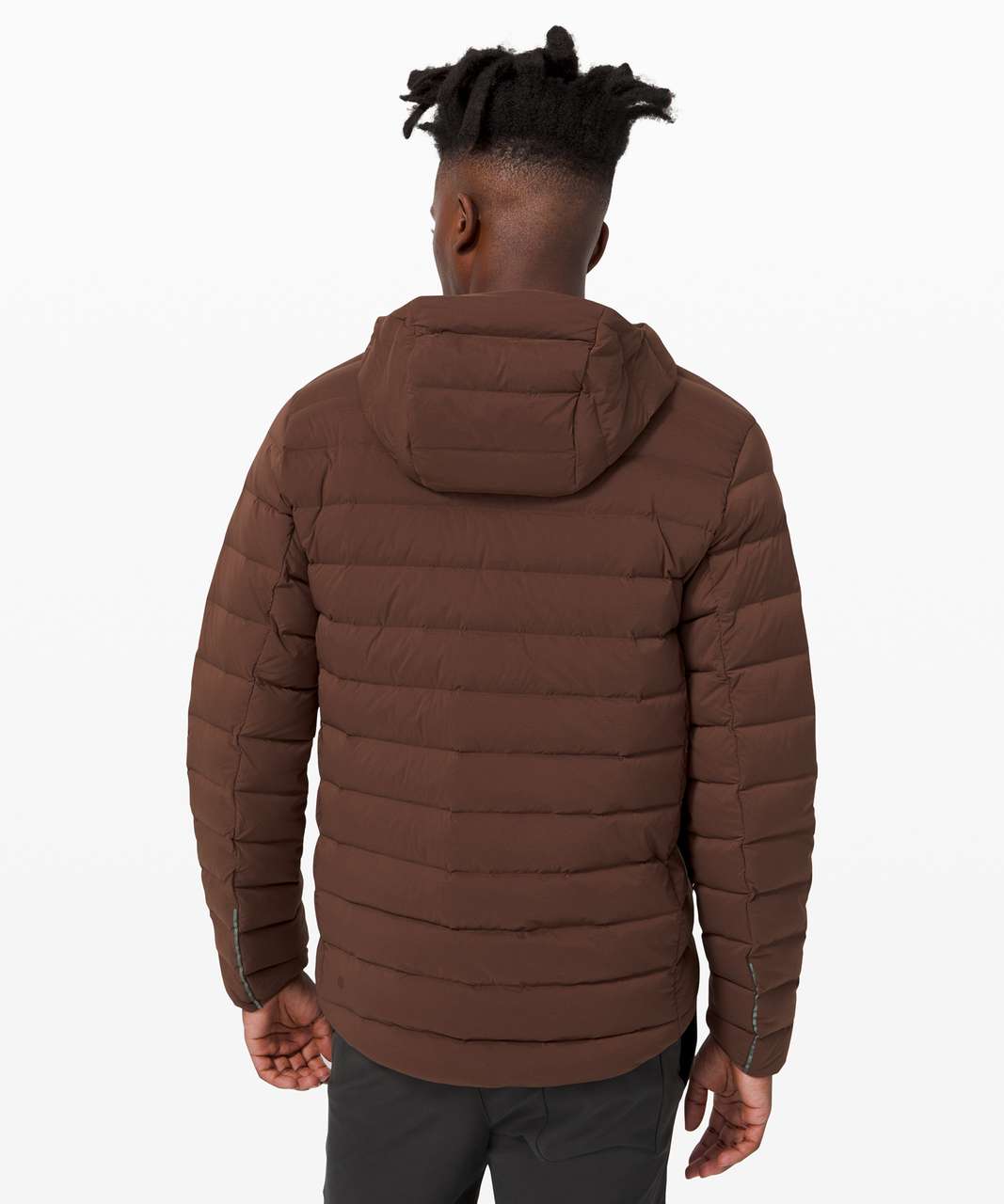 Lululemon Navigation Stretch Down Hoodie - Brown Earth