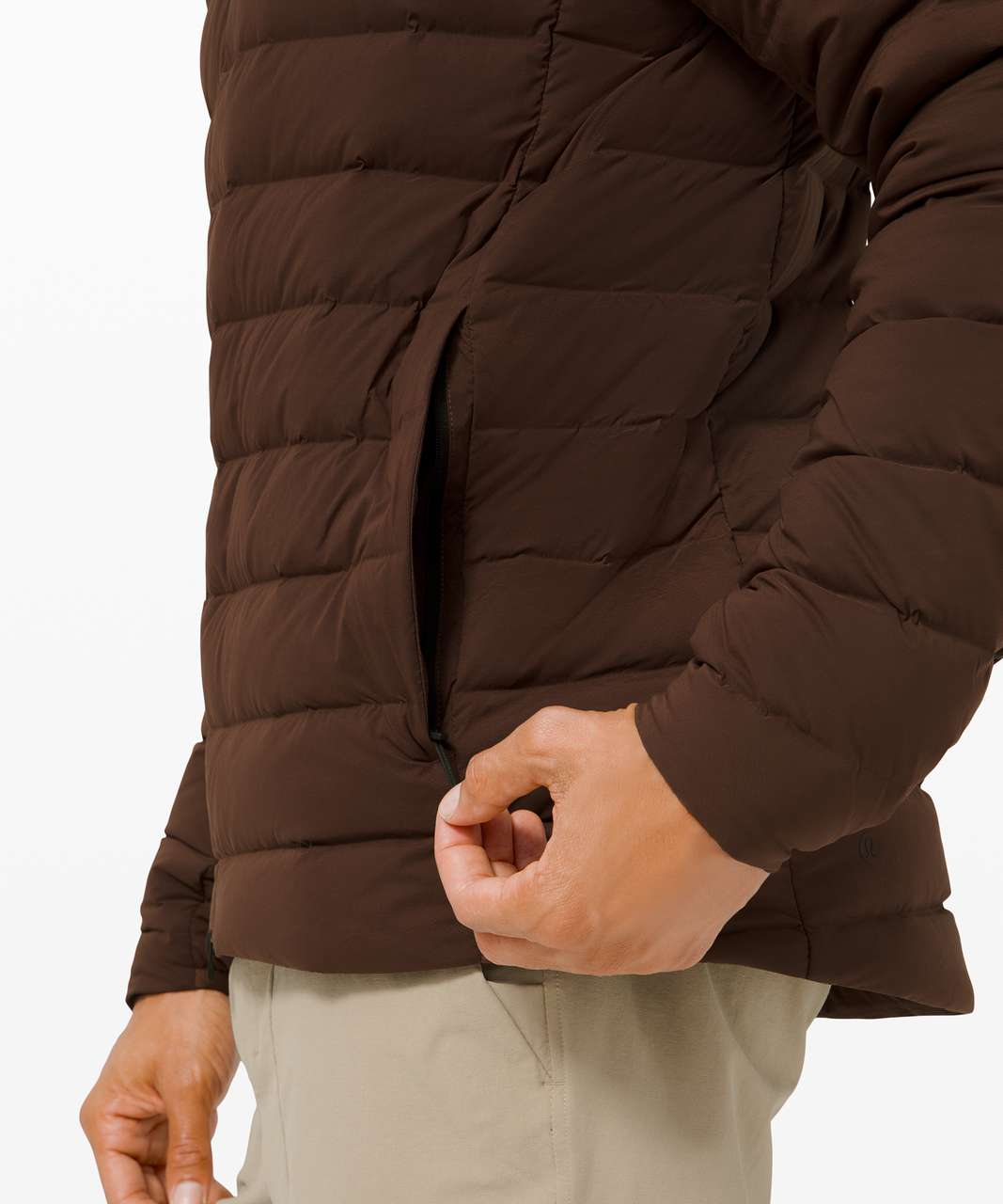 Lululemon Navigation Stretch Down Jacket - Brown Earth