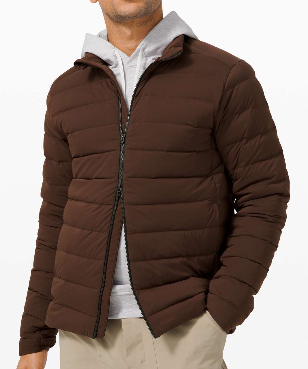 Lululemon Navigation Stretch Down Jacket - Brown Earth