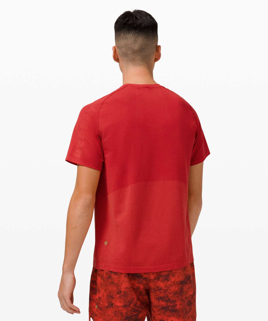 Lululemon Swiftly Tech Short Sleeve Crew *Lunar New Year - Dark Red / Dark  Red - lulu fanatics