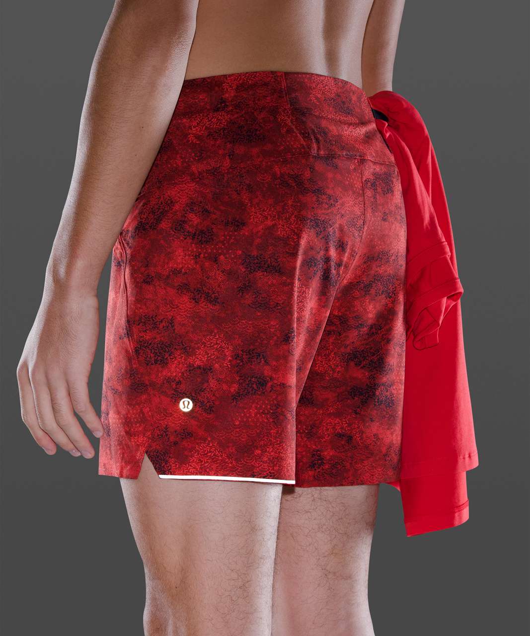 Lululemon Surge Short 6" Linerless *Lunar New Year - Intricate Oasis Love Red Multi