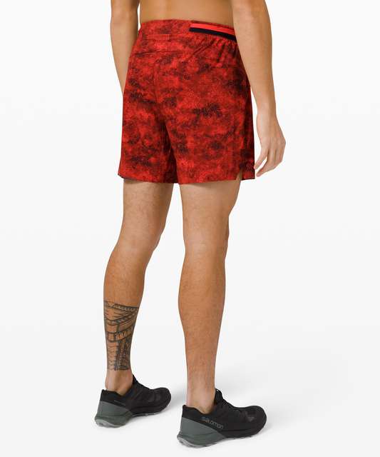 LULULEMON SURGE SHORT 6” Lined Size XL Jacquard Variegated Mesh Camo Black  02164 $35.00 - PicClick