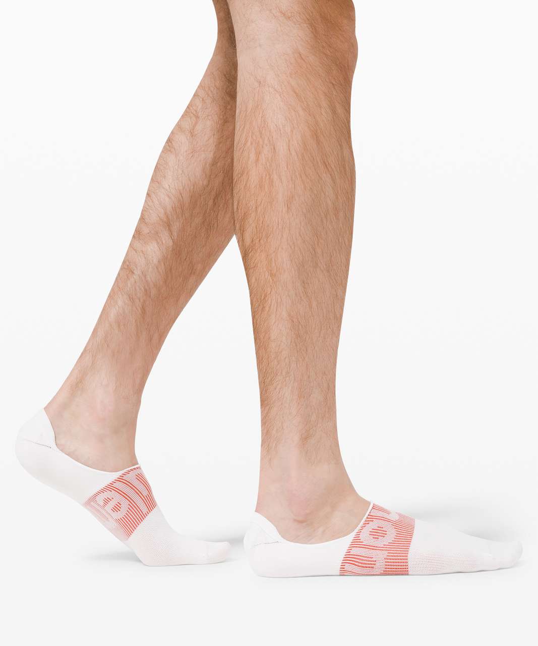 Lululemon Daily Stride No Show Sock *3 Pack - White / Canyon Orange / Neo Mint