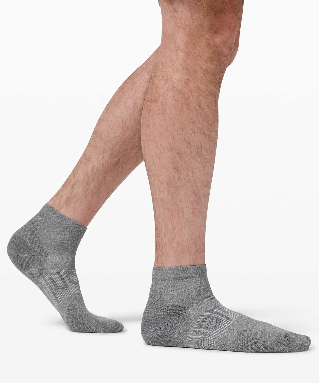 Lululemon Power Stride Ankle Sock - Heathered Graphite Grey