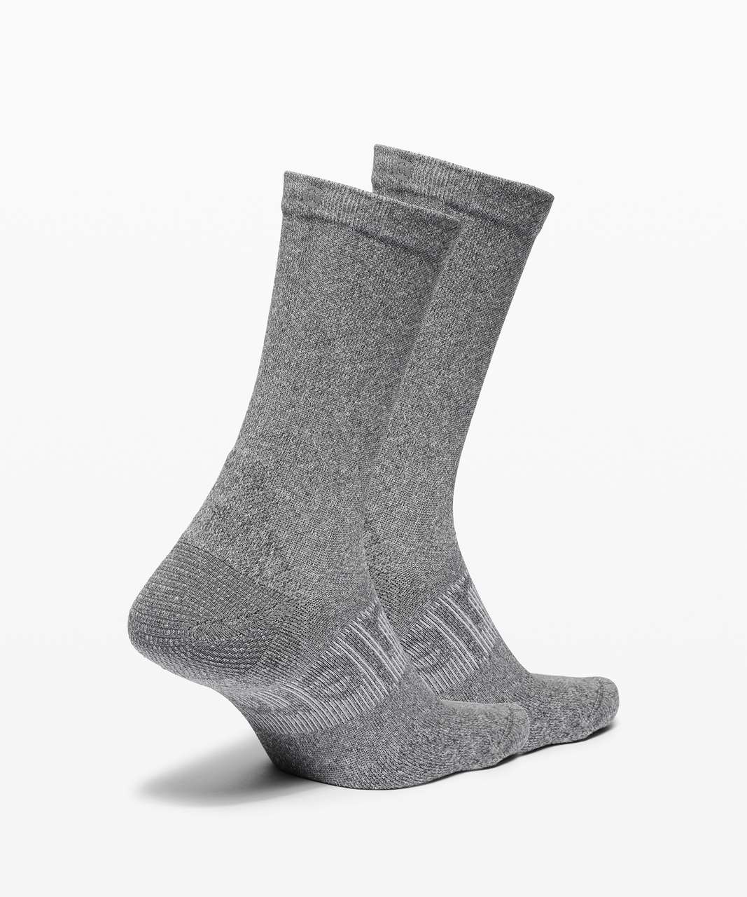 Lululemon Power Stride Crew Sock *2 Pack - Heathered Graphite Grey