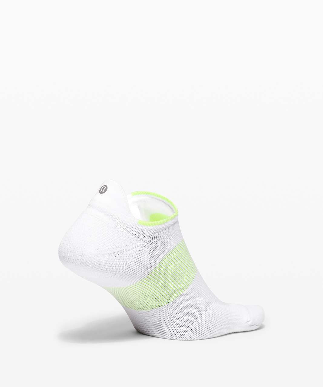 Lululemon Power Stride Tab Sock *Stripe - White / Neo Mint