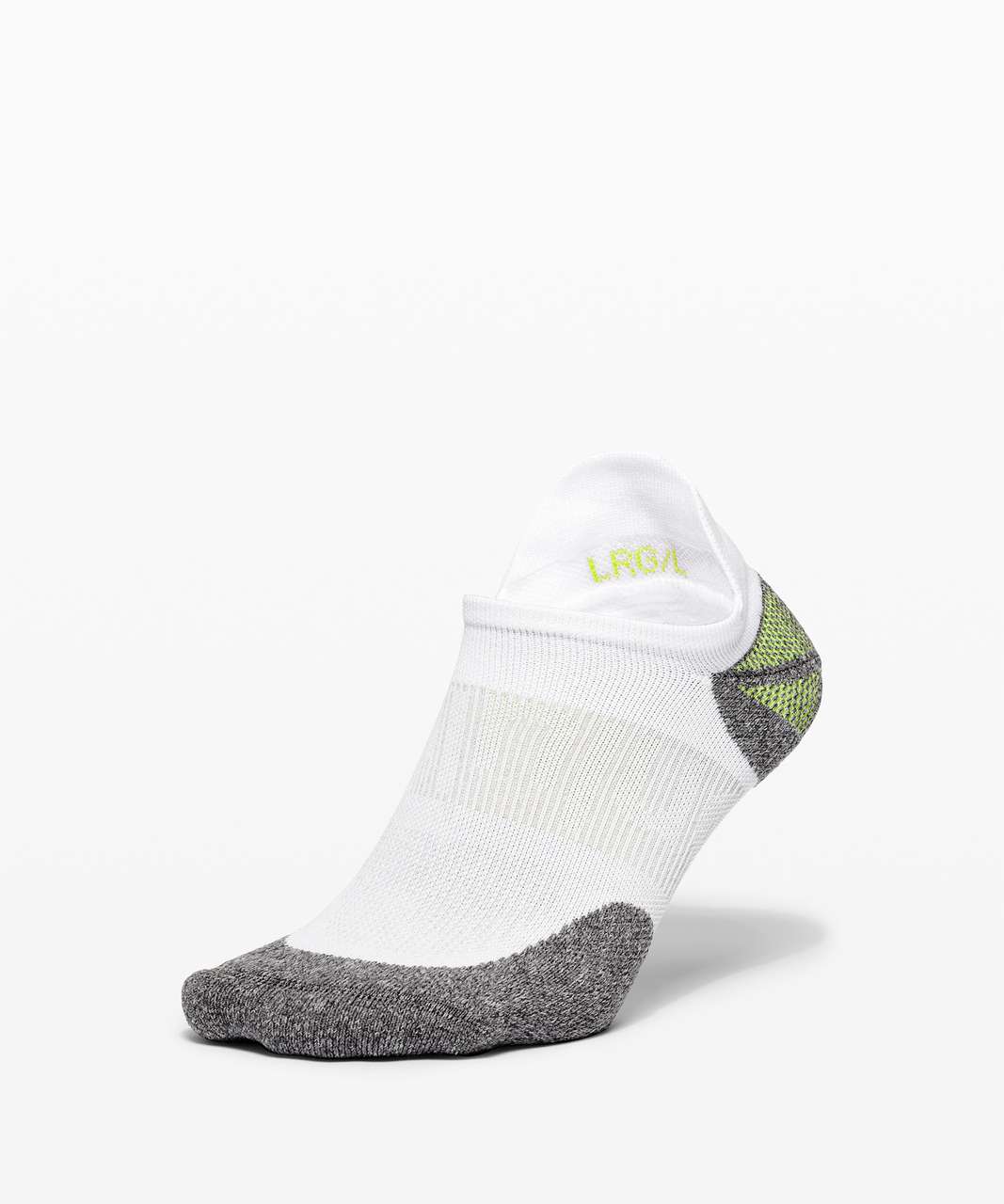 Lululemon Power Stride Tab Sock Anti-Stink *Colourblock - White / Neo Mint