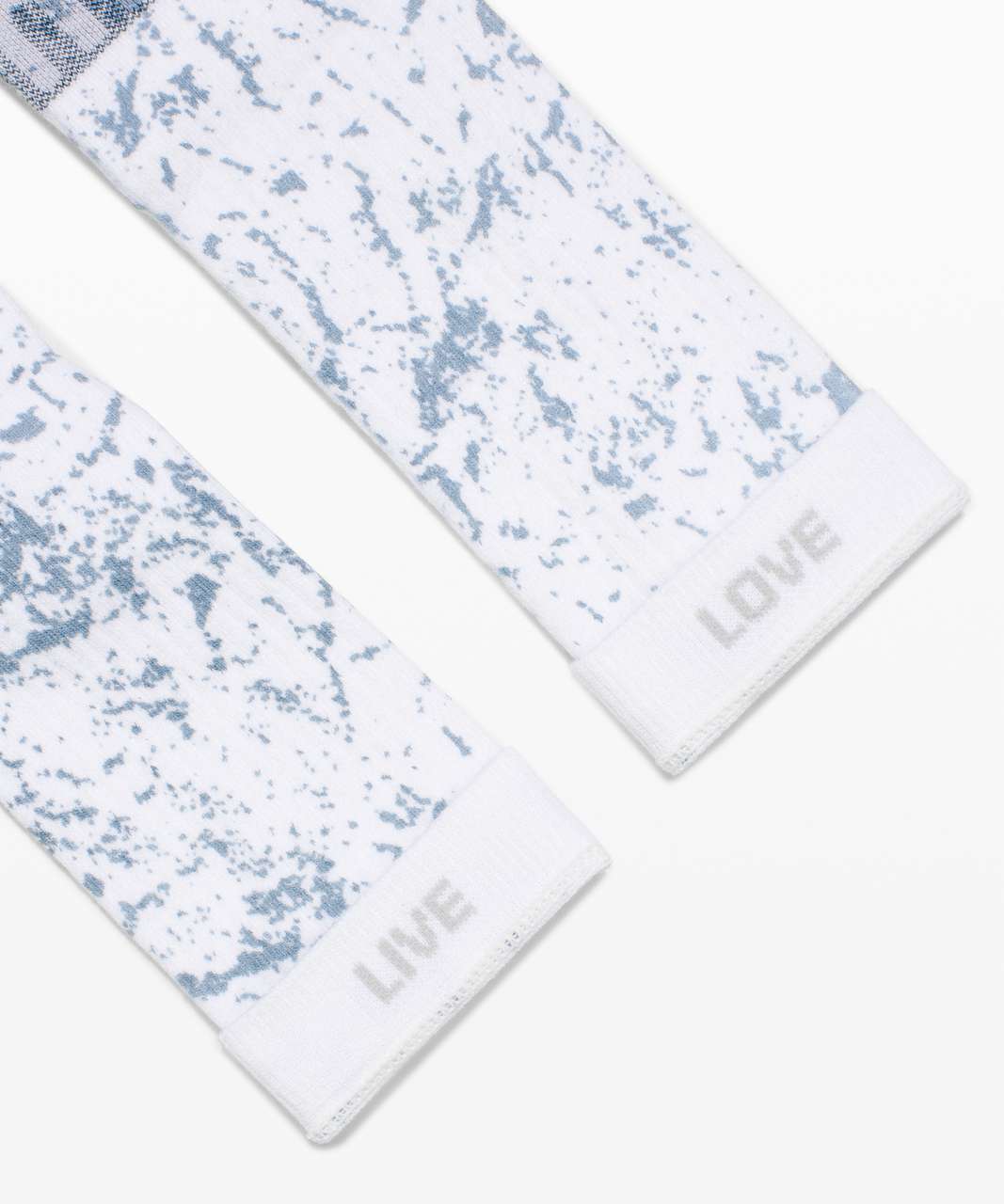 Lululemon Daily Stride Crew Sock *Ice Dye - White / Iron Blue