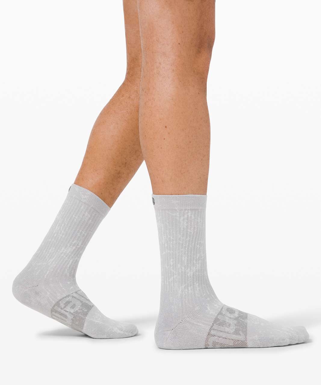 Lululemon Daily Stride Crew Sock *Ice Dye - Silver Drop / White