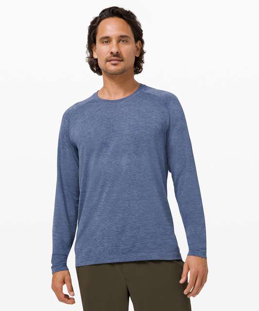 Lululemon Metal Vent Tech Long Sleeve - Heathered Black - lulu fanatics