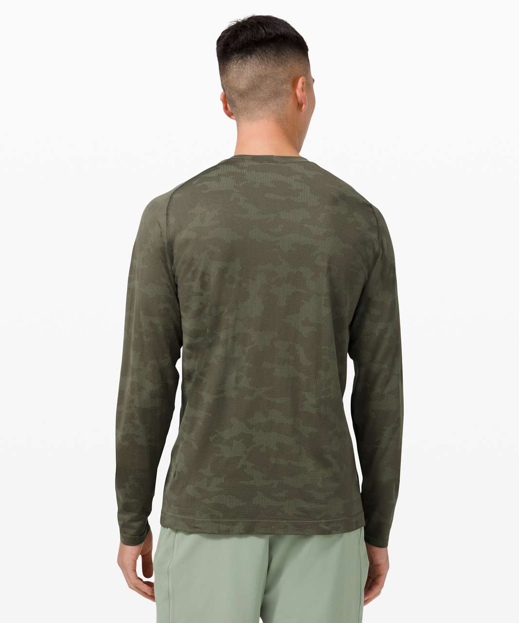 Lululemon Metal Vent Tech Long Sleeve 2.0 - Heritage Camo Willow Green / Army Green