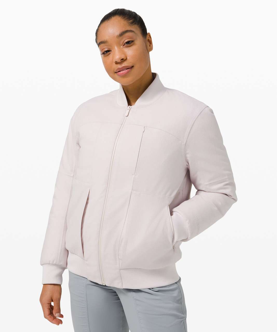 Lululemon Roam Far Wool 3-in-1 Jacket *Waterproof Wool - Heathered Light  Chrome / Light Chrome - lulu fanatics