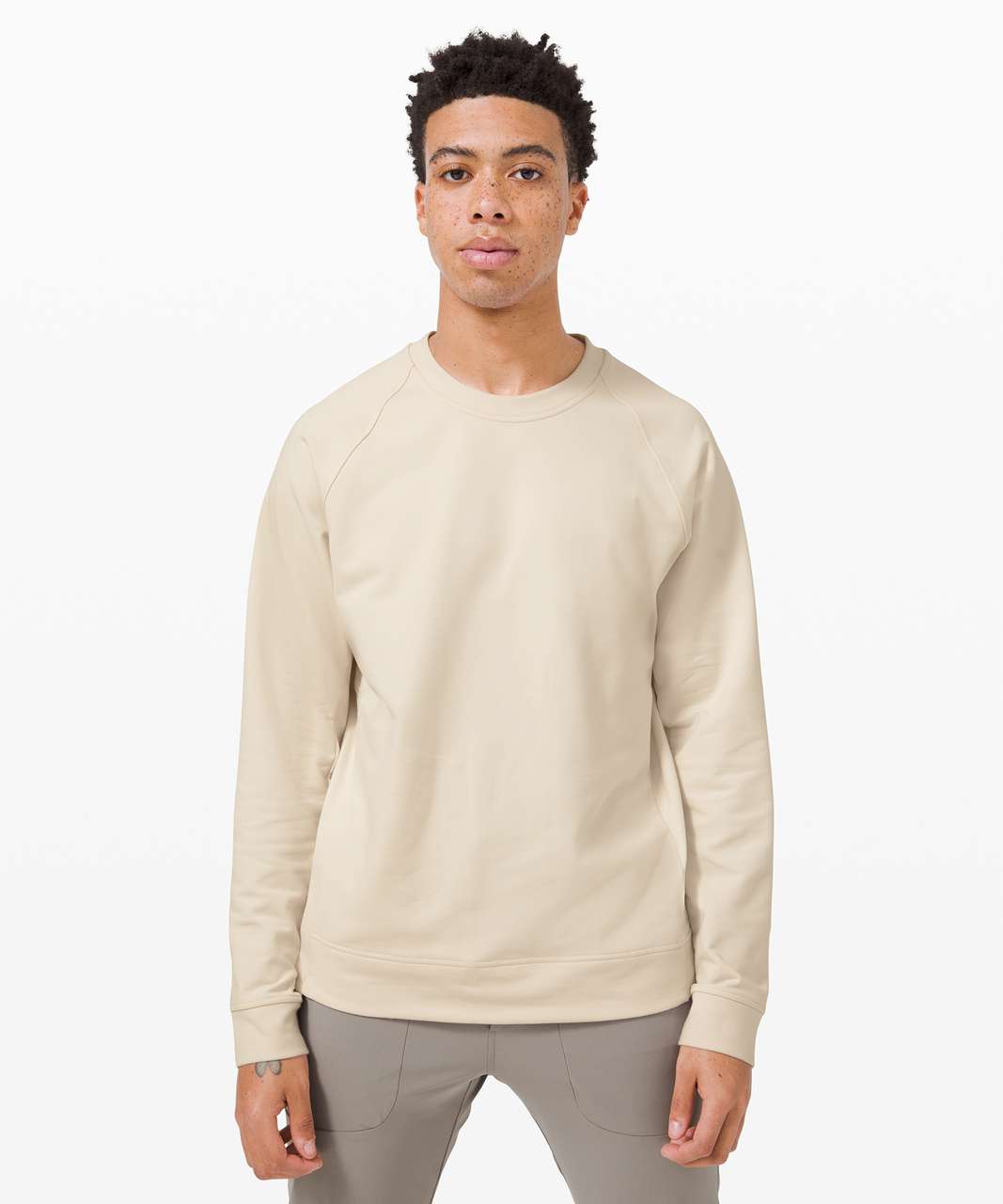 Lululemon Textured Crewneck Pullover - White Opal - lulu fanatics