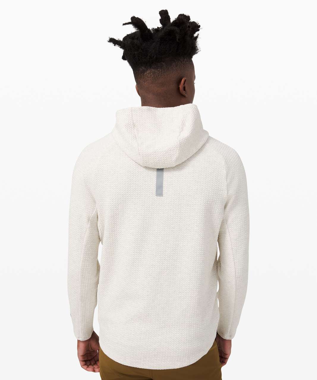 Lululemon At Ease Hoodie - Heathered Light Ivory / White - lulu fanatics