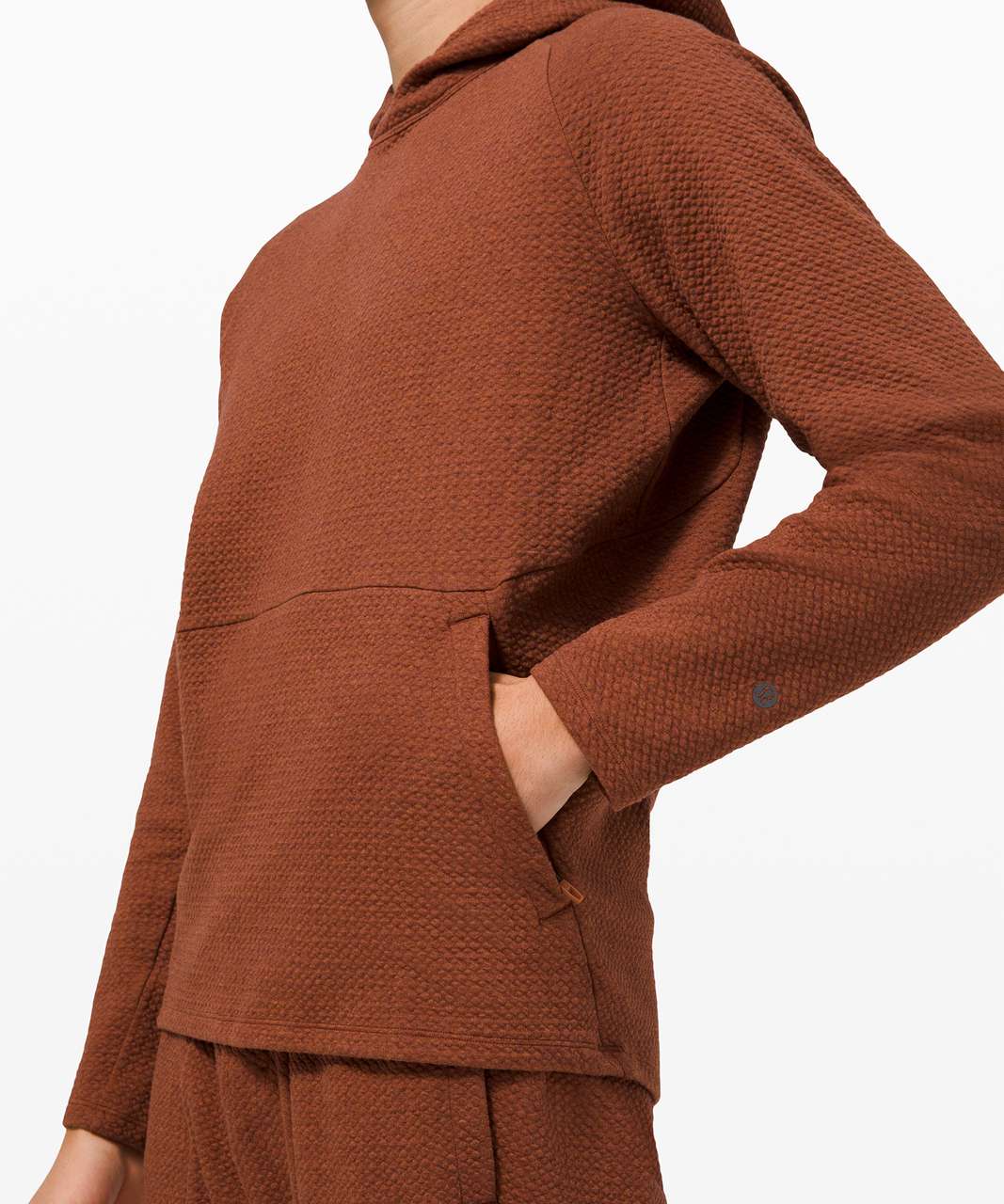 Lululemon At Ease Hoodie - Heathered Dark Terracotta / Black