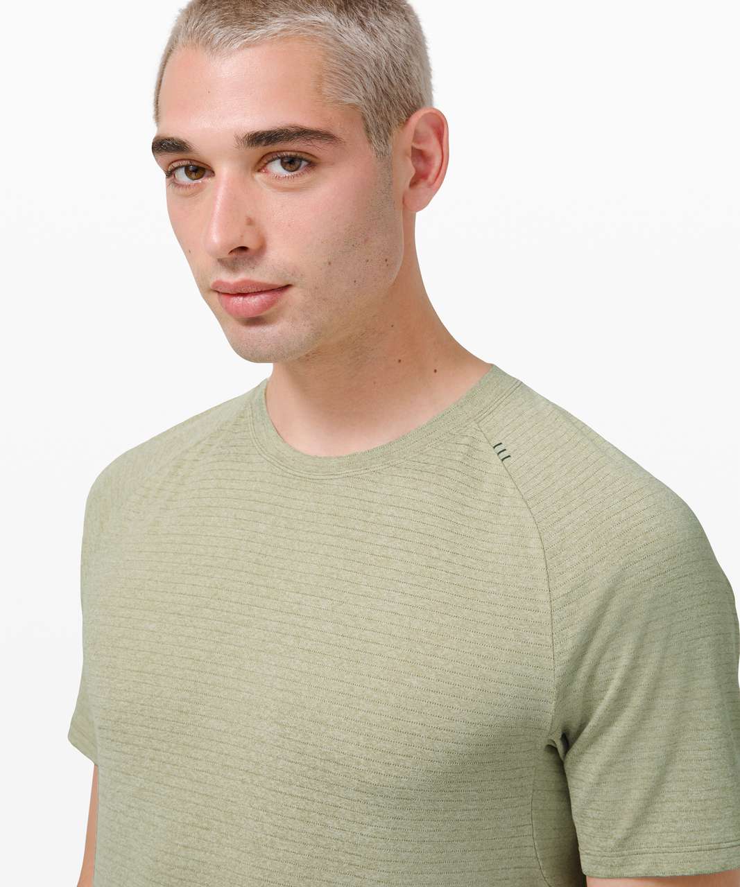 Lululemon Drysense Short Sleeve - Heathered Rosemary Green