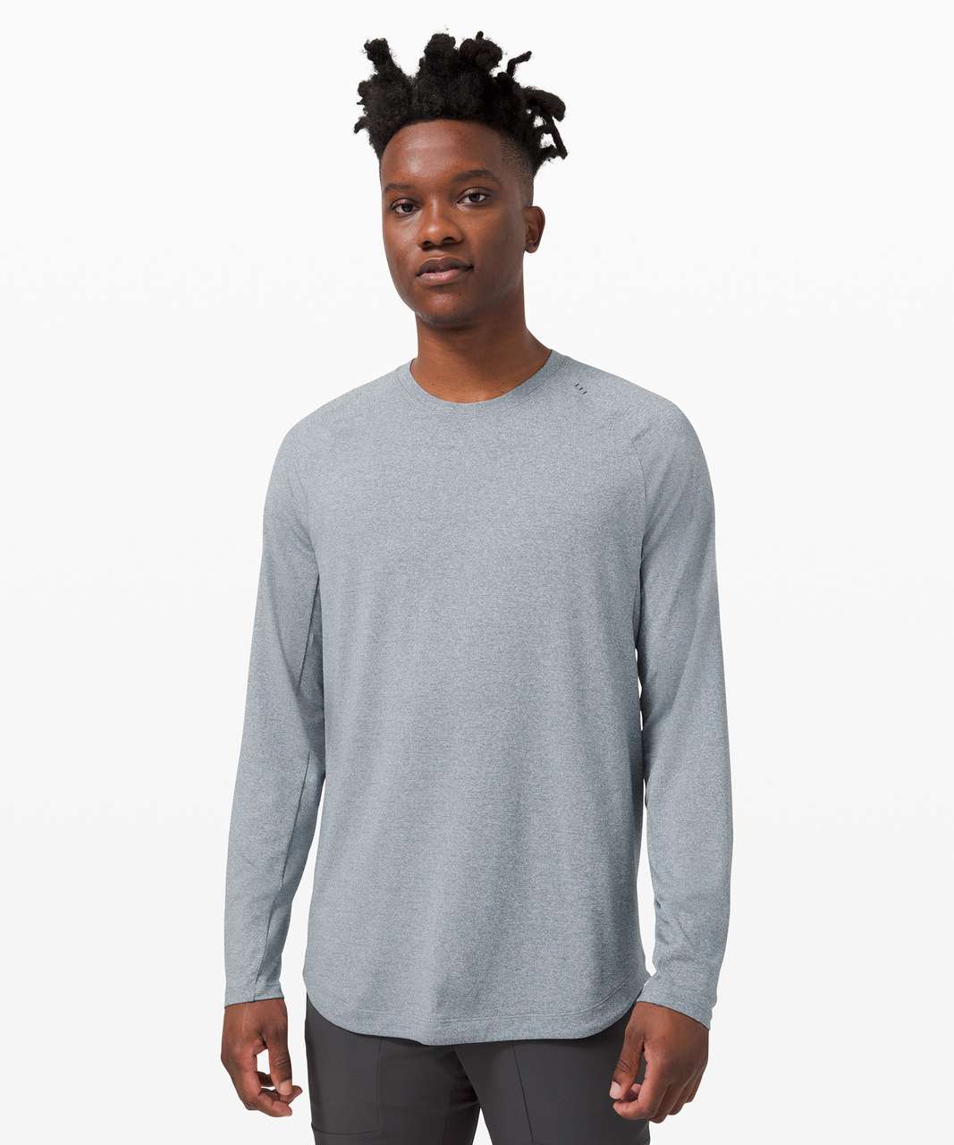 Lululemon Drysense Long Sleeve - Chambray / White