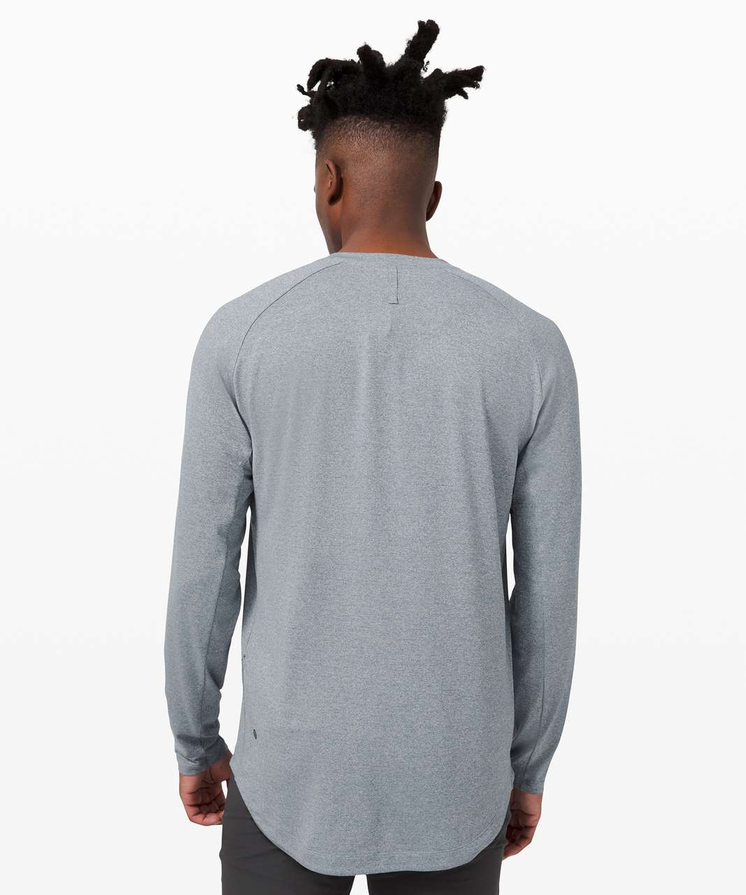 Lululemon Drysense Long Sleeve - Chambray / White