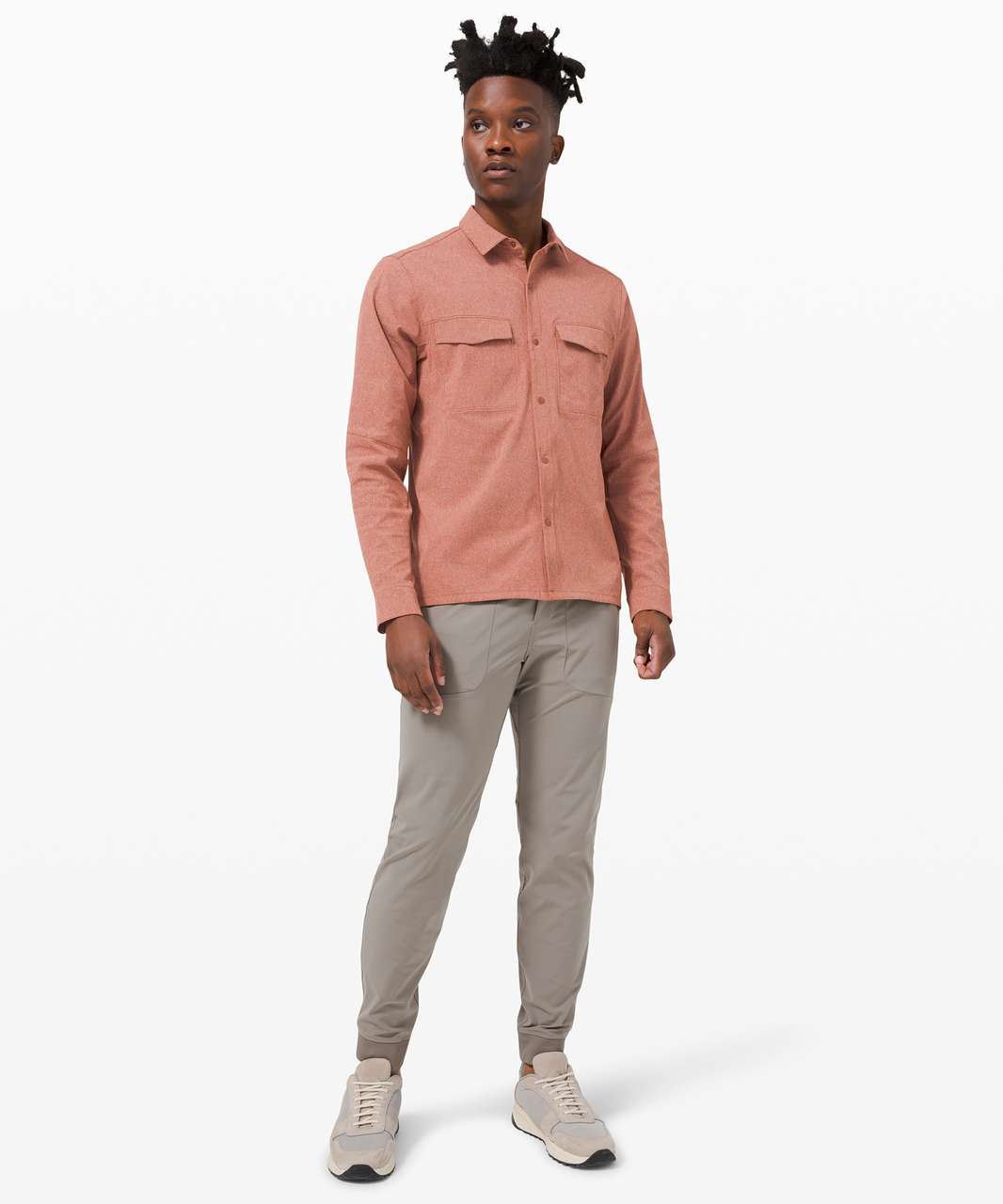 Lululemon Airing Easy Overshirt - Heathered Dark Terracotta - lulu fanatics